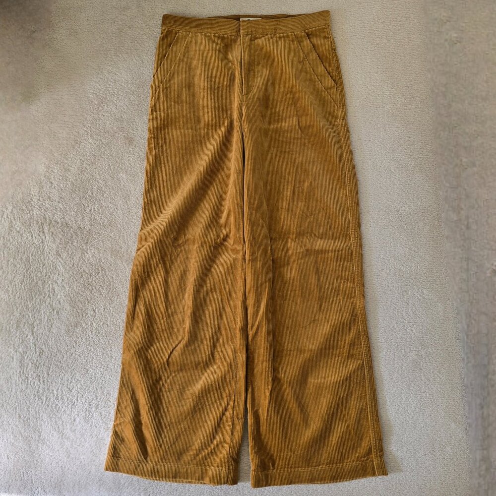 NWOT Uniqlo :C Corduroy Wide Pants, Size 2, Brown